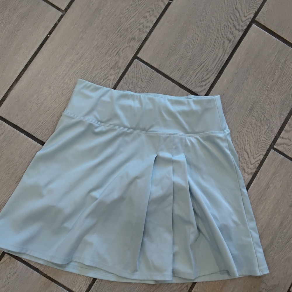 Tommy Bahama Golf & Tennis Light Blue Pleated‎ Athletic Skort XS Zipper Pocket
